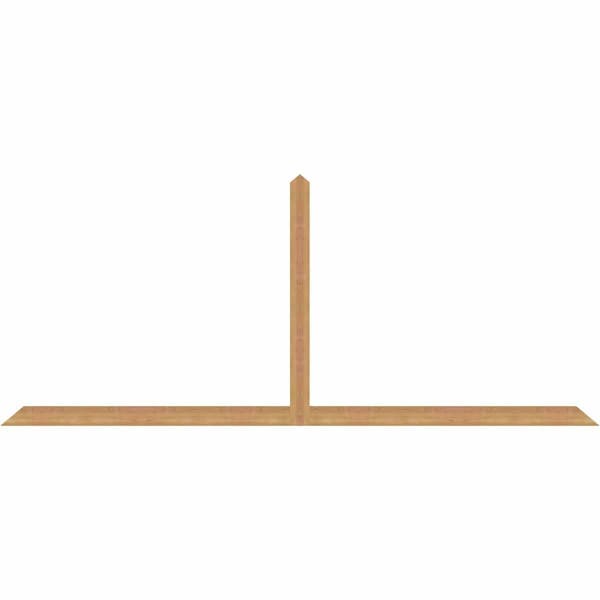 Ekena Millwork Portland Timber Gable Bracket, Western Red Cedar, 108"W x 45"H x 1 1/2"D x 3 1/2"F, 10/12 Pitch GBW108X45X0204POR00SWR - main
